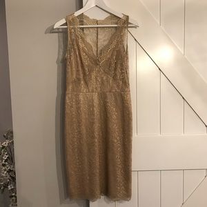 BCBG Maxazria Gold Dress